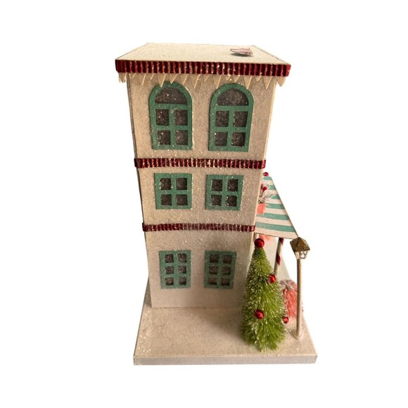 Bethany Lowe Christmas Peppermint Paper House Decor Hand Signed LC2483 - Picture 2 of 8